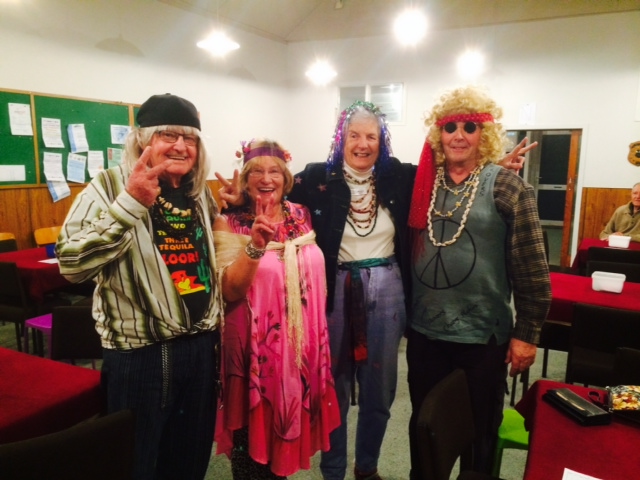 Lawrence: Lawrence (left) in dress up mode with some of the other Matamata
committee